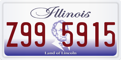 IL license plate Z995915