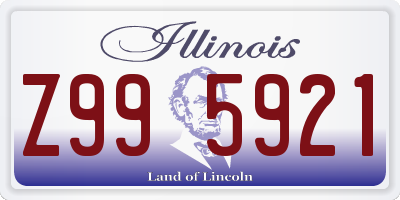 IL license plate Z995921