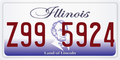 IL license plate Z995924