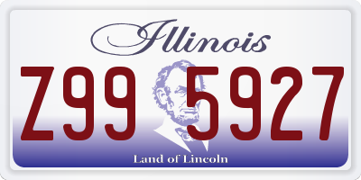 IL license plate Z995927