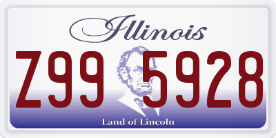 IL license plate Z995928