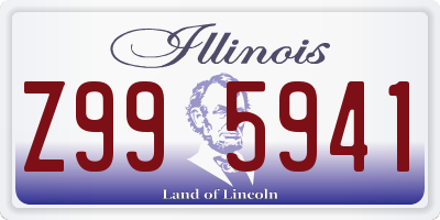 IL license plate Z995941