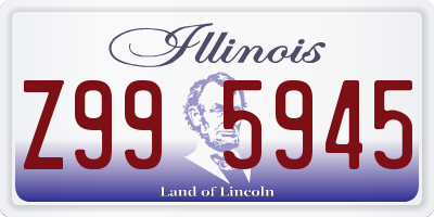 IL license plate Z995945