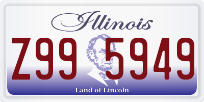 IL license plate Z995949