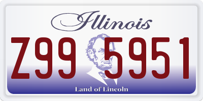 IL license plate Z995951