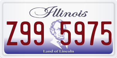 IL license plate Z995975