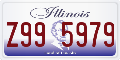 IL license plate Z995979