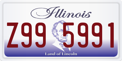 IL license plate Z995991