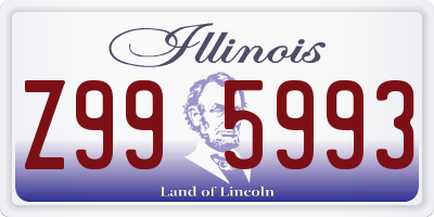 IL license plate Z995993