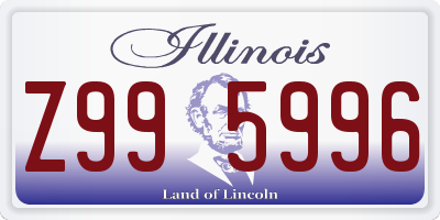 IL license plate Z995996