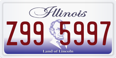 IL license plate Z995997