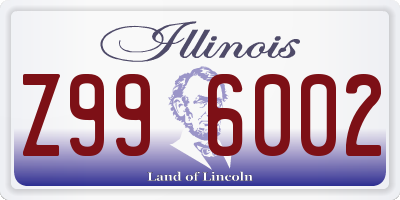 IL license plate Z996002