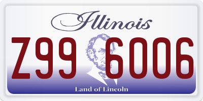 IL license plate Z996006