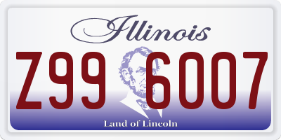 IL license plate Z996007