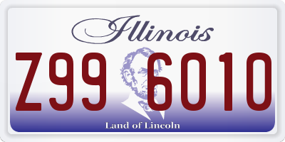 IL license plate Z996010
