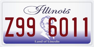 IL license plate Z996011