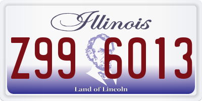 IL license plate Z996013