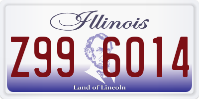 IL license plate Z996014