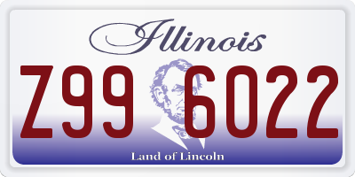 IL license plate Z996022