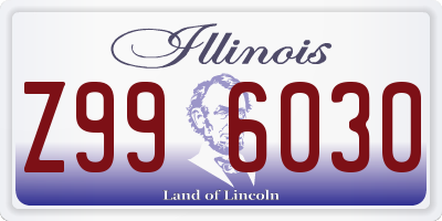 IL license plate Z996030