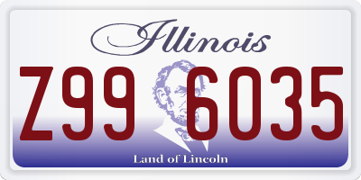 IL license plate Z996035