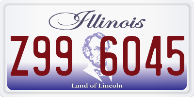 IL license plate Z996045