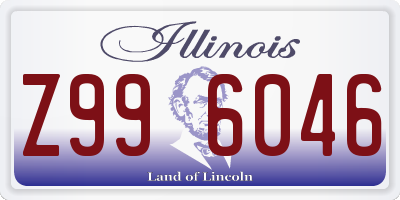 IL license plate Z996046