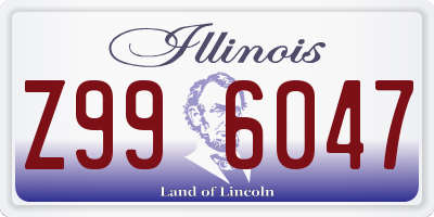 IL license plate Z996047