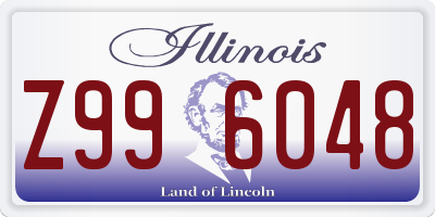 IL license plate Z996048