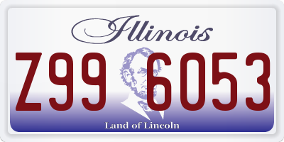 IL license plate Z996053