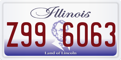 IL license plate Z996063