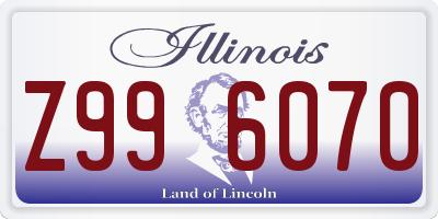 IL license plate Z996070