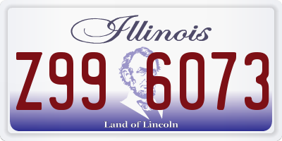 IL license plate Z996073