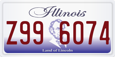 IL license plate Z996074