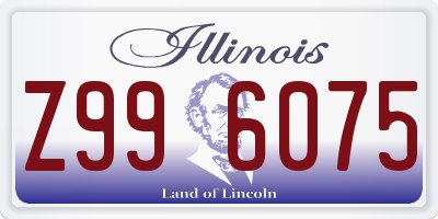 IL license plate Z996075