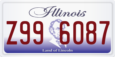 IL license plate Z996087