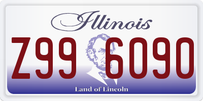 IL license plate Z996090