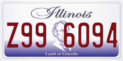 IL license plate Z996094