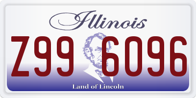 IL license plate Z996096