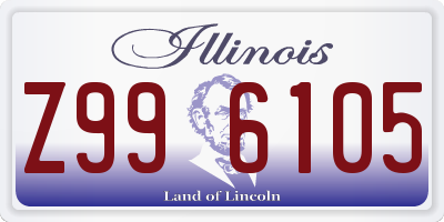 IL license plate Z996105