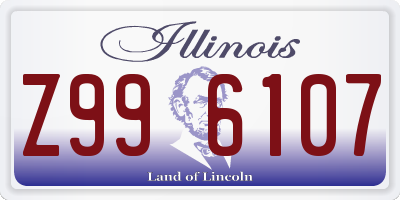 IL license plate Z996107