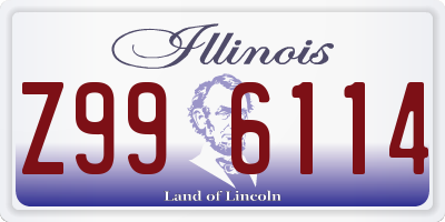 IL license plate Z996114