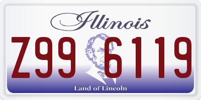IL license plate Z996119