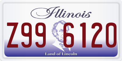 IL license plate Z996120