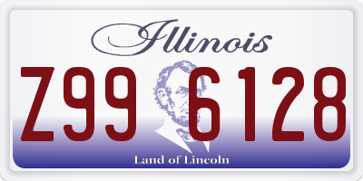 IL license plate Z996128