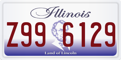 IL license plate Z996129