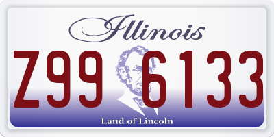 IL license plate Z996133
