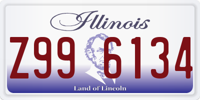 IL license plate Z996134