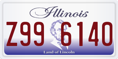 IL license plate Z996140