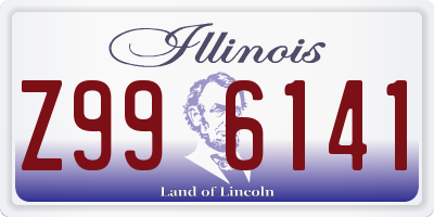 IL license plate Z996141
